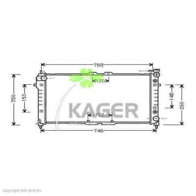 31-0703 KAGER Тормозная система Трос, стояночная тормозная система