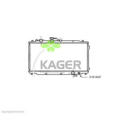 31-0708 KAGER Radiator, engine cooling