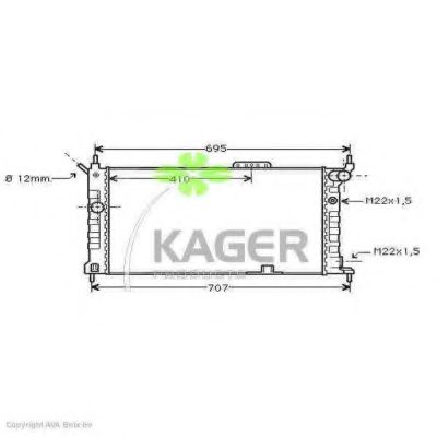 31-0753 KAGER Cable, parking brake