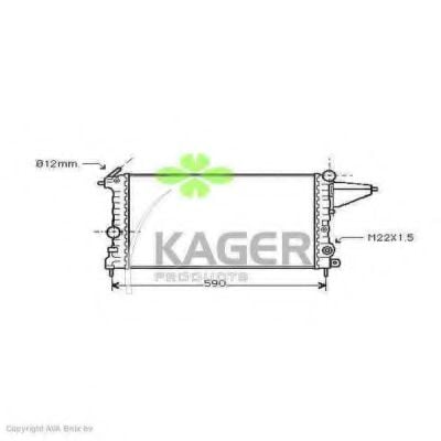 31-0760 KAGER Radiator, engine cooling