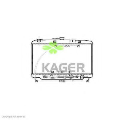 31-0767 KAGER Radiator, engine cooling
