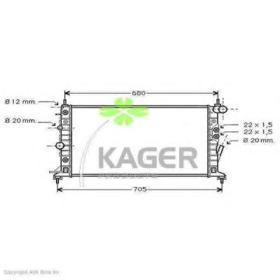 31-0789 KAGER Thermostat, coolant