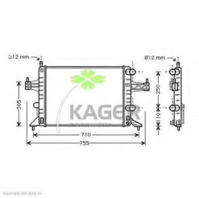 31-0810 KAGER Cable, parking brake