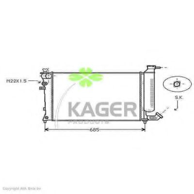 31-0856 KAGER Cable, parking brake