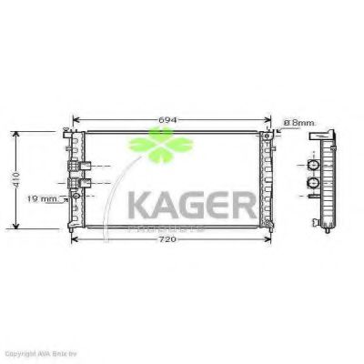 31-0885 KAGER Cable, parking brake