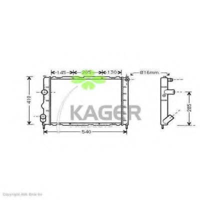 31-0970 KAGER Cable, parking brake