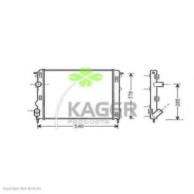 31-0972 KAGER Cable, parking brake
