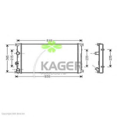 31-0975 KAGER Brake System Cable, parking brake
