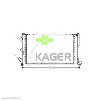 31-0978 KAGER Radiator, engine cooling