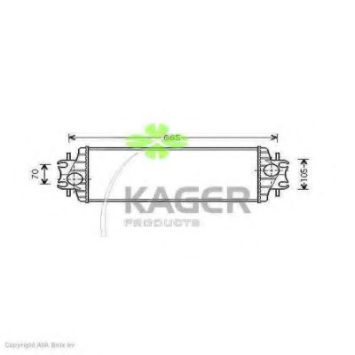 31-0991 KAGER Intercooler, charger