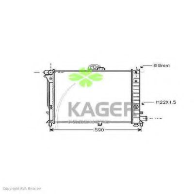 31-1003 KAGER Radiator, engine cooling