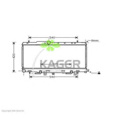 31-1040 KAGER Exhaust System Catalytic Converter