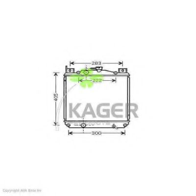 31-1063 KAGER Radiator, engine cooling