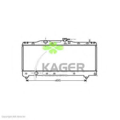 31-1086 KAGER Cooling System Radiator, engine cooling