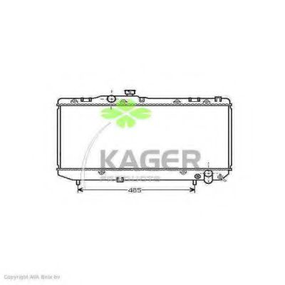 31-1087 KAGER Radiator, engine cooling