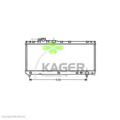 31-1105 KAGER Radiator, engine cooling