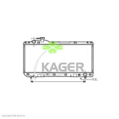 31-1111 KAGER Radiator, engine cooling