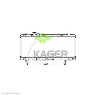 31-1116 KAGER Cooling System Radiator, engine cooling