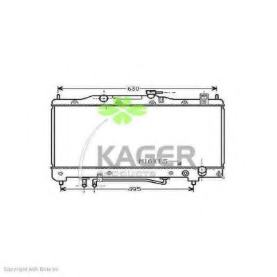 31-1122 KAGER Cable, parking brake