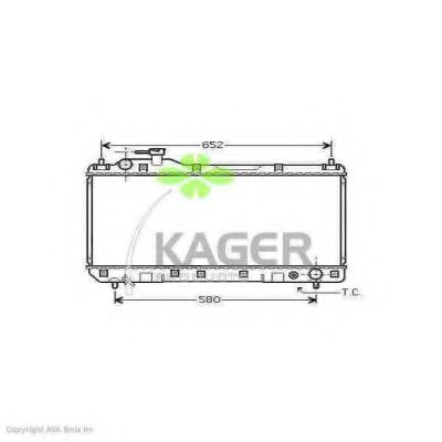 31-1132 KAGER Brake System Cable, parking brake