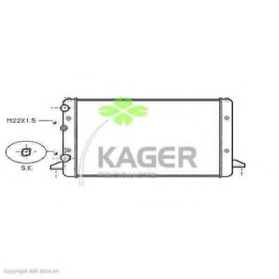 31-1204 KAGER Cable, parking brake