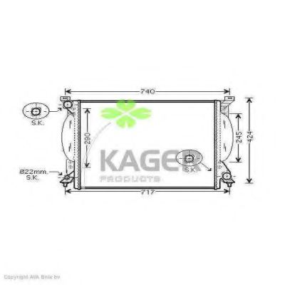 31-1629 KAGER Radiator, engine cooling