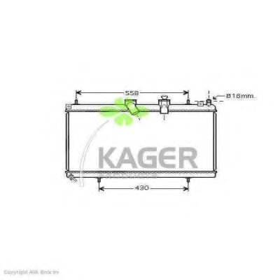 31-1853 KAGER Cooling System Radiator, engine cooling