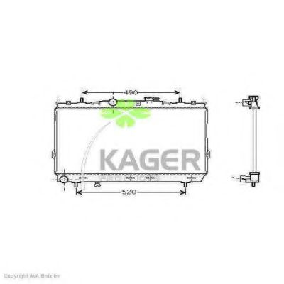 31-2078 KAGER Radiator, engine cooling