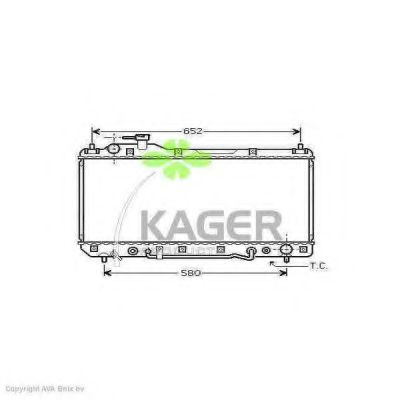 31-2280 KAGER Brake System Brake Disc