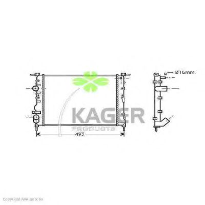 31-2445 KAGER Suspension Coil Spring