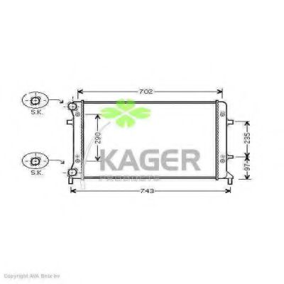 31-2836 KAGER Suspension Coil Spring