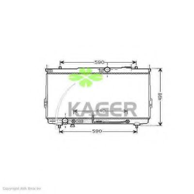 31-3117 KAGER Radiator, engine cooling