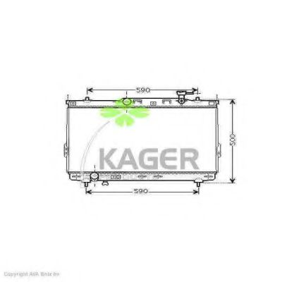 31-3121 KAGER Radiator, engine cooling