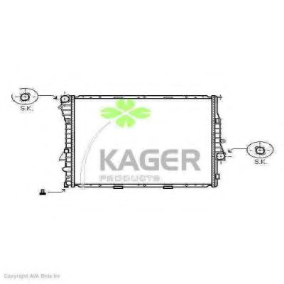 31-3587 KAGER Suspension Coil Spring