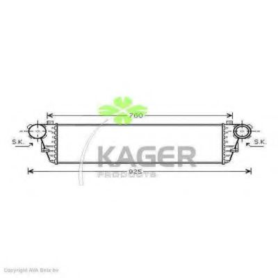 31-3844 KAGER Suspension Shock Absorber