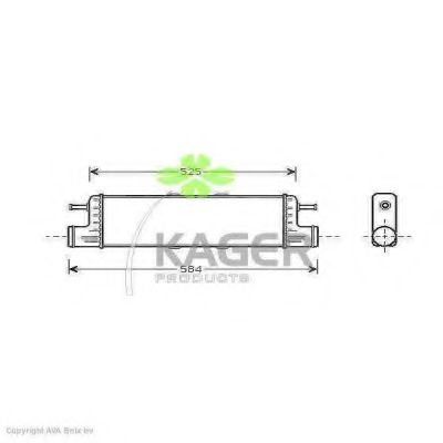 31-3857 KAGER Air Supply Intercooler, charger