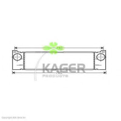 31-4113 KAGER Intercooler, charger