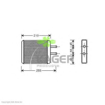 32-0375 KAGER Heat Exchanger, interior heating