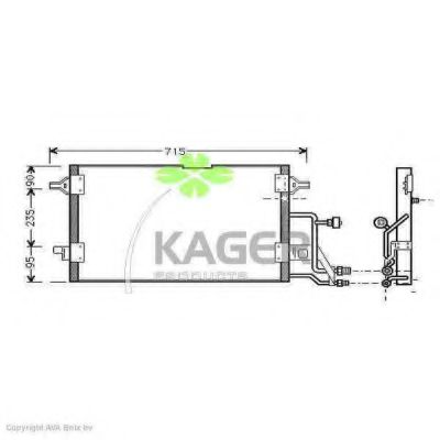 94-5002 KAGER Compressor, air conditioning