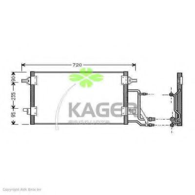 94-5008 KAGER Compressor, air conditioning