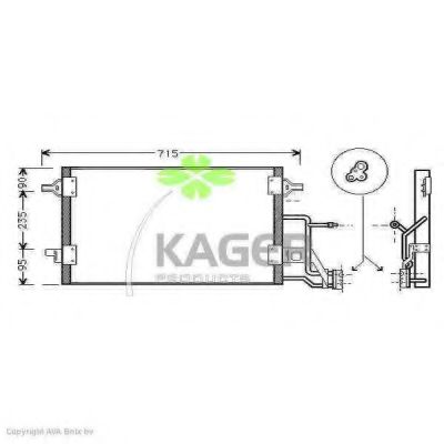 94-5009 KAGER Compressor, air conditioning