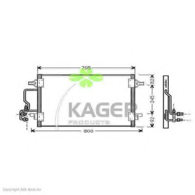 94-5010 KAGER Compressor, air conditioning