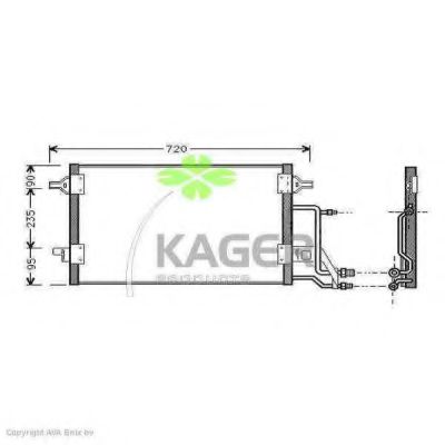 94-5011 KAGER Compressor, air conditioning