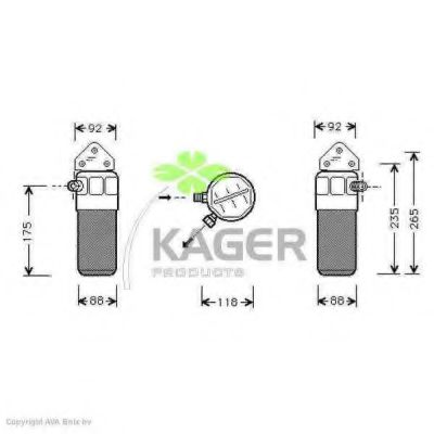 94-5016 KAGER Compressor, air conditioning