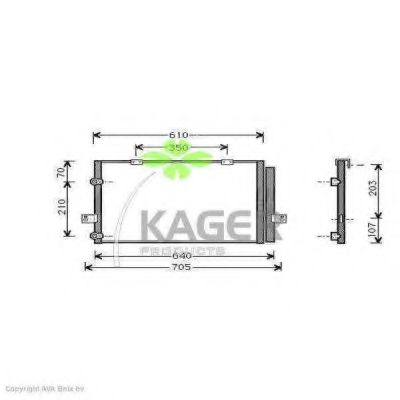 94-5033 KAGER Condenser, air conditioning