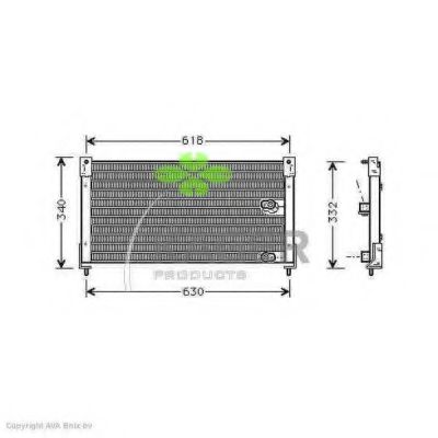 94-5034 KAGER Condenser, air conditioning