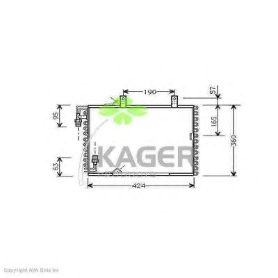 94-5039 KAGER Condenser, air conditioning