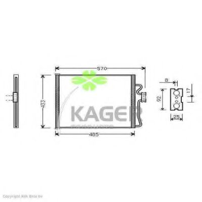94-5044 KAGER Compressor, air conditioning