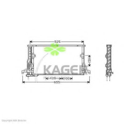 94-5045 KAGER Condenser, air conditioning