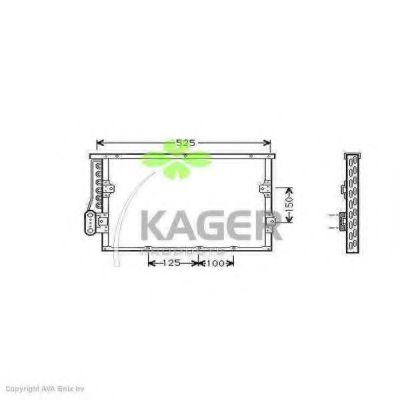 94-5046 KAGER Condenser, air conditioning